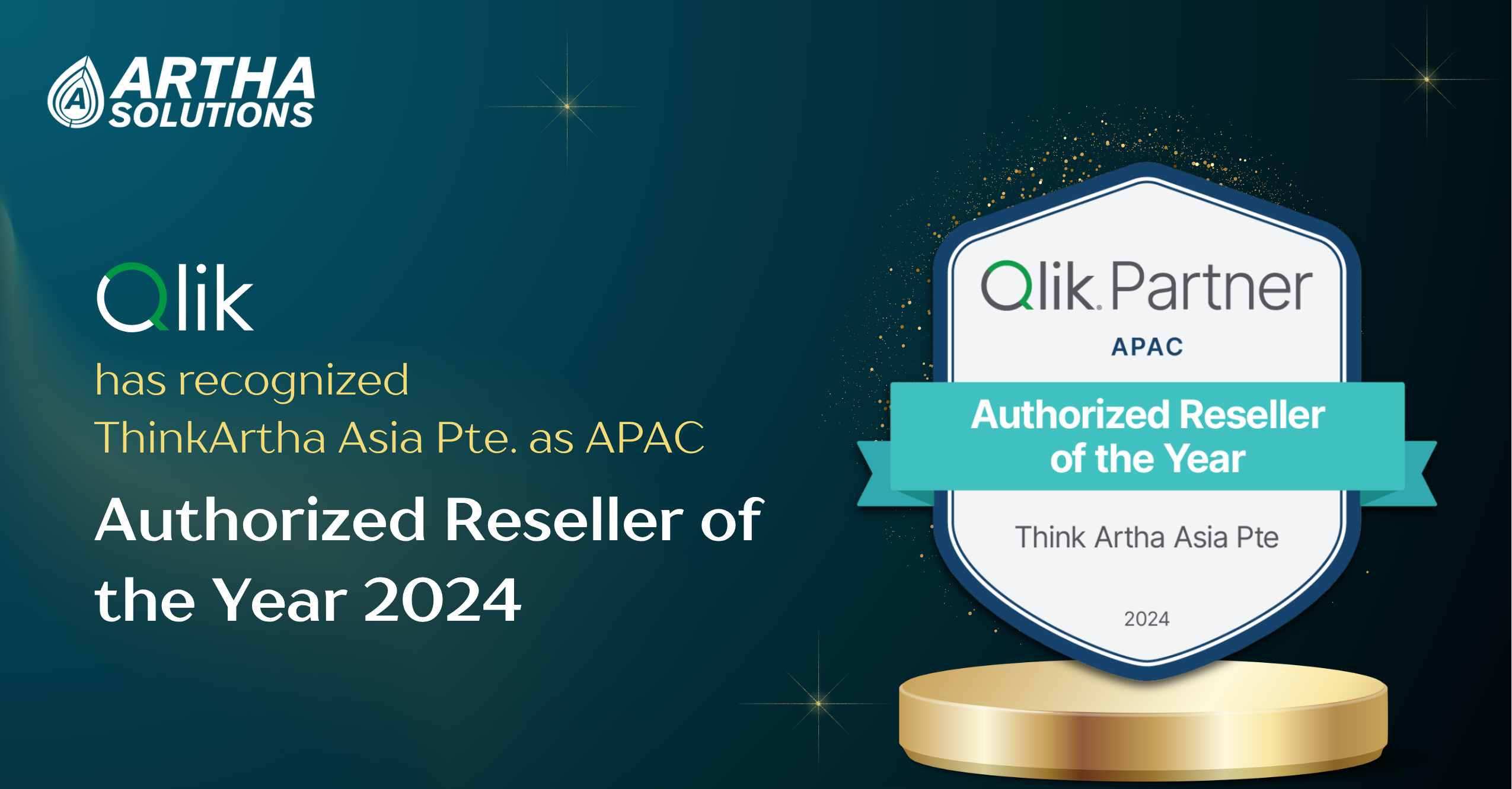 Think Artha Asia Pte Recognized as Qlik’s APAC Authorized Reseller of the Year 2024